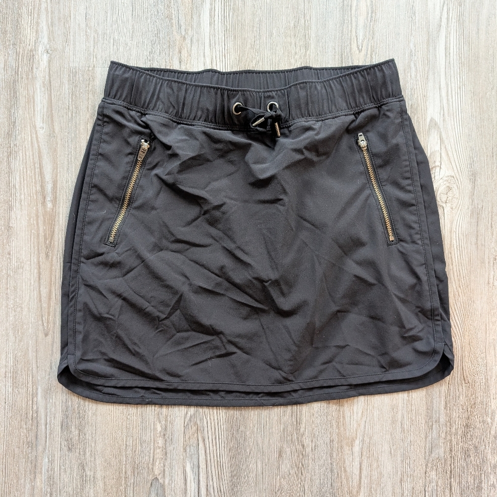 Athleta Black Strapless Tube Top with Gold Hardware